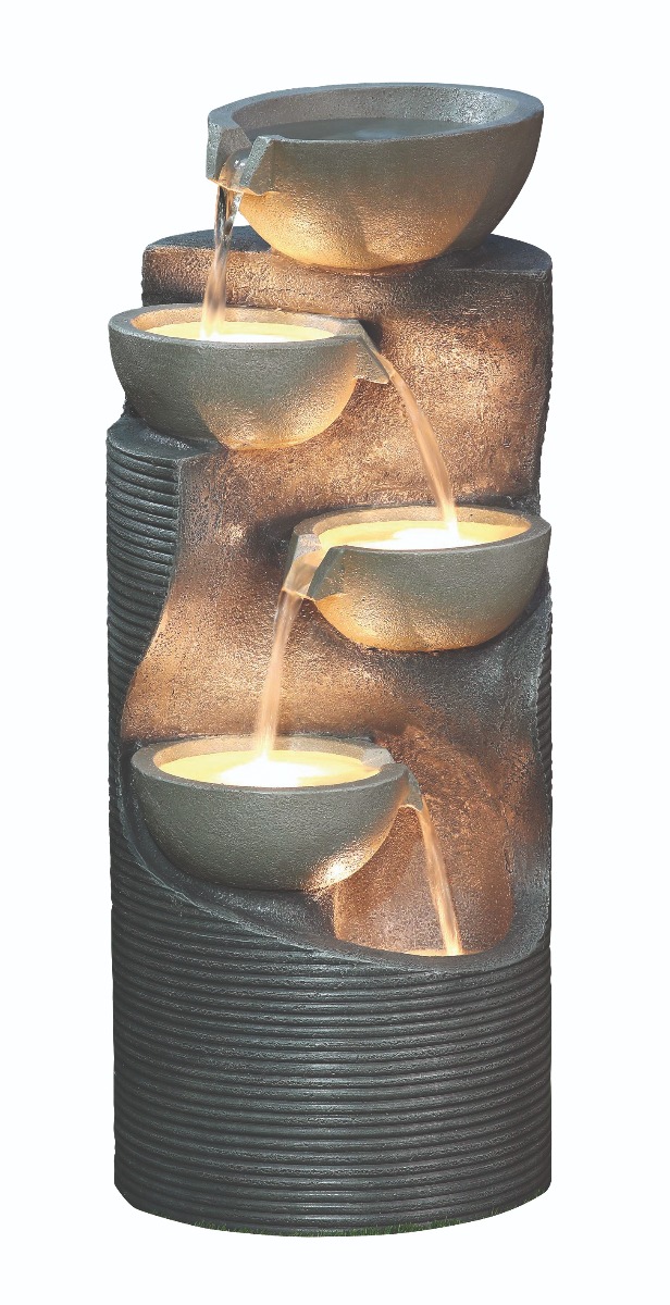 Alton Pouring Bowls Contemporary Solar Water Feature - Image 2