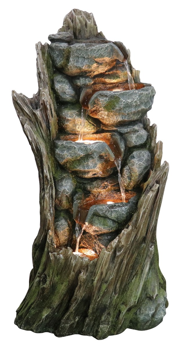 Albany Rock & Wood Falls Wood Effect Water Feature