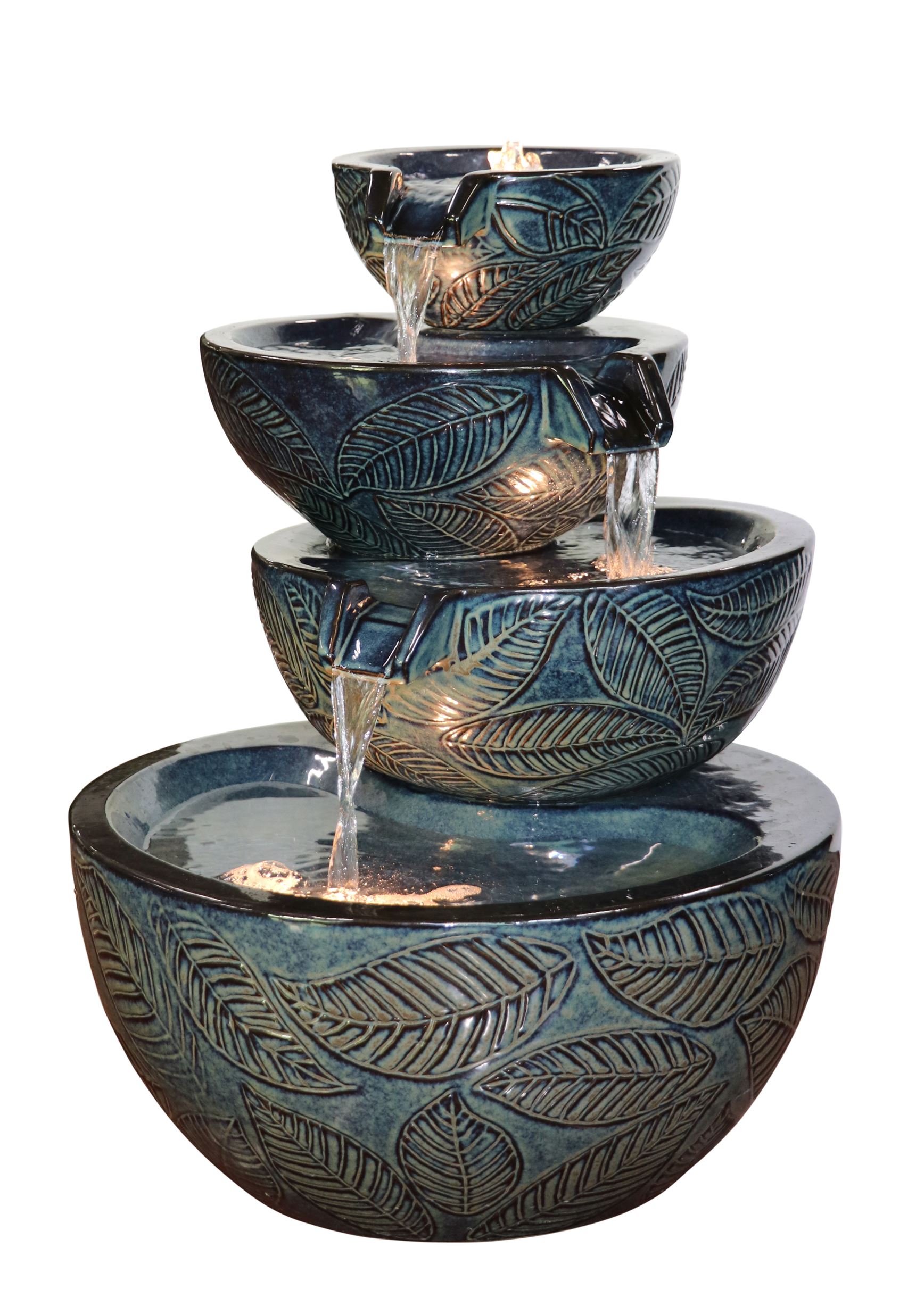 Albacete Ceramic Modern Solar Water Feature